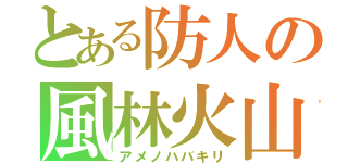 とある防人の風林火山（アメノハバキリ）