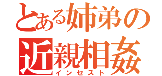 とある姉弟の近親相姦（インセスト）