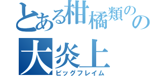 とある柑橘類の葉の大炎上（ビッグフレイム）