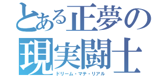 とある正夢の現実闘士（ドリーム・マテ・リアル）