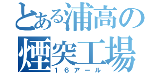 とある浦高の煙突工場（１６アール）