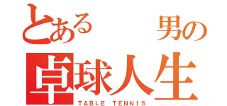 とある  男の卓球人生（ＴＡＢＬＥ ＴＥＮＮＩＳ）