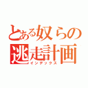 とある奴らの逃走計画（インデックス）