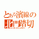 とある濱線の北門踏切（ぼっかどふみきり）