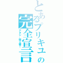 とあるプリキュアの完全宣言（アタシ、完☆璧！）