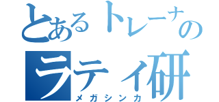 とあるトレーナーのラティ研究会（メガシンカ）