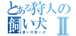 とある狩人の飼い犬Ⅱ（凄い可愛い犬）