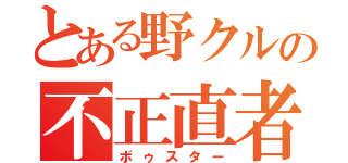 とある野クルの不正直者（ボゥスター）