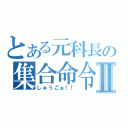 とある元科長の集合命令Ⅱ（しゅうごぉ！！）