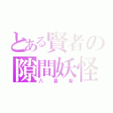 とある賢者の隙間妖怪（八雲紫）