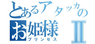 とあるアタッカーのお姫様Ⅱ（プリンセス）