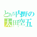 とある内野の太田空五（ハゲ。）