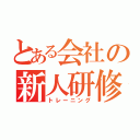 とある会社の新人研修（トレーニング）