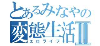 とあるみなやの変態生活Ⅱ（エロライフ）