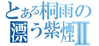 とある桐雨の漂う紫煙Ⅱ（）