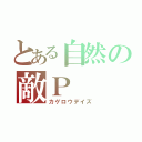 とある自然の敵Ｐ（カゲロウデイズ）