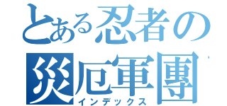 とある忍者の災厄軍團（インデックス）