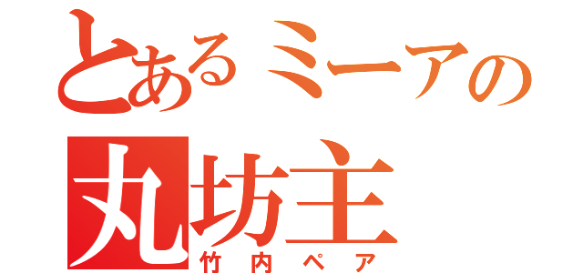 とあるミーアの丸坊主（竹内ペア）