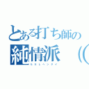 とある打ち師の純情派（笑）（た　だ　し　へ　ン　タ　イ）