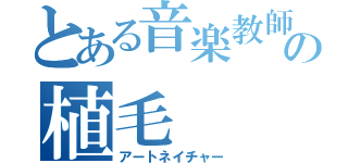 とある音楽教師の植毛（アートネイチャー）