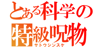 とある科学の特級呪物（サトウシンスケ）