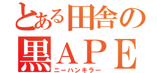 とある田舎の黒ＡＰＥ乗り（ニーハンキラー）