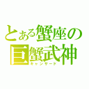 とある蟹座の巨蟹武神（キャンサード）