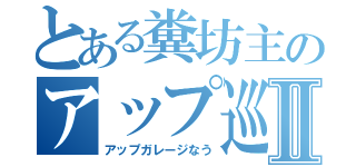 とある糞坊主のアップ巡りⅡ（アップガレージなう）