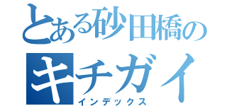 とある砂田橋のキチガイ（インデックス）