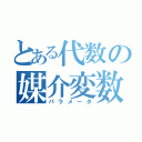 とある代数の媒介変数（パラメータ）