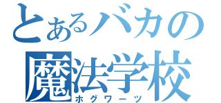 とあるバカの魔法学校（ホグワーツ）