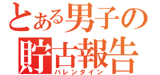 とある男子の貯古報告（バレンタイン）