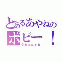 とあるあやねのポピー！（うおぉぉぉお）