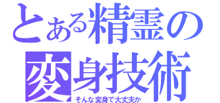 とある精霊の変身技術（そんな変身で大丈夫か）