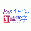 とあるイケメンの加藤悠宇（マジやから）