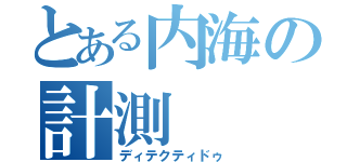 とある内海の計測（ディテクティドゥ）