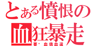 とある憤恨の血狂暴走（要你血債血還）