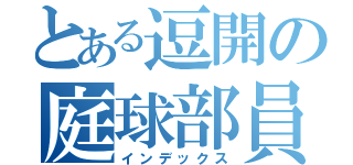 とある逗開の庭球部員（インデックス）