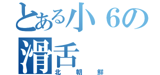 とある小６の滑舌（北朝鮮）