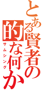 とある賢者の的な何か（サムシング）