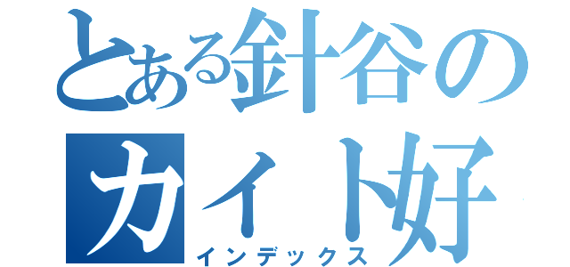 とある針谷のカイト好き（インデックス）