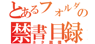 とあるフォルダの禁書目録（ネタ画像）