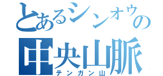 とあるシンオウの中央山脈（テンガン山）