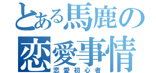 とある馬鹿の恋愛事情（恋愛初心者）