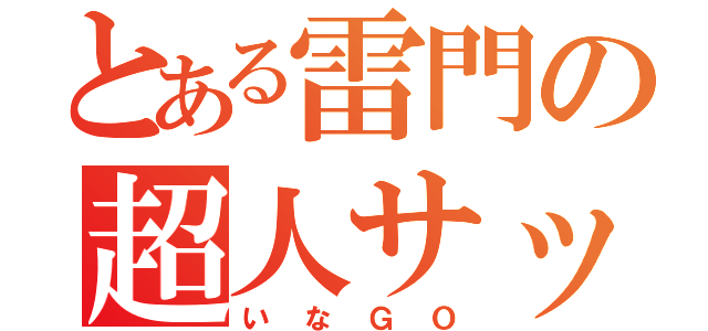 とある雷門の超人サッカー（いなＧＯ）