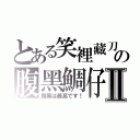 とある笑裡藏刀の腹黑鯛仔Ⅱ（腹黒は最高です！）