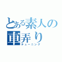 とある素人の車弄り（チューニング）