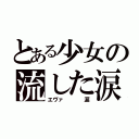 とある少女の流した涙（エヴァ    涙）