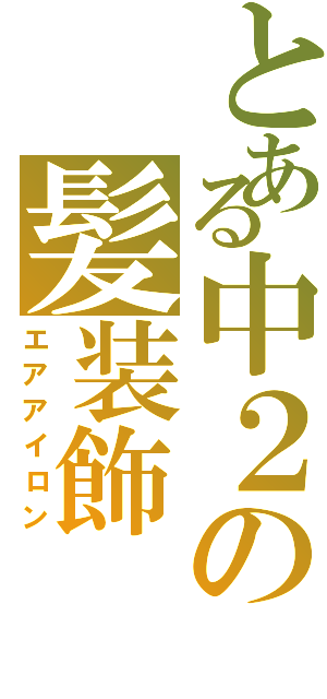 とある中２の髪装飾（エアアイロン）