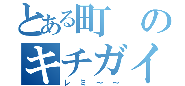 とある町のキチガイ（レミ～～）